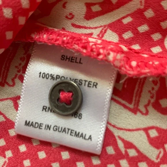 41 Hawthorn Red Elephant Print Blouse - Picture 6 of 6